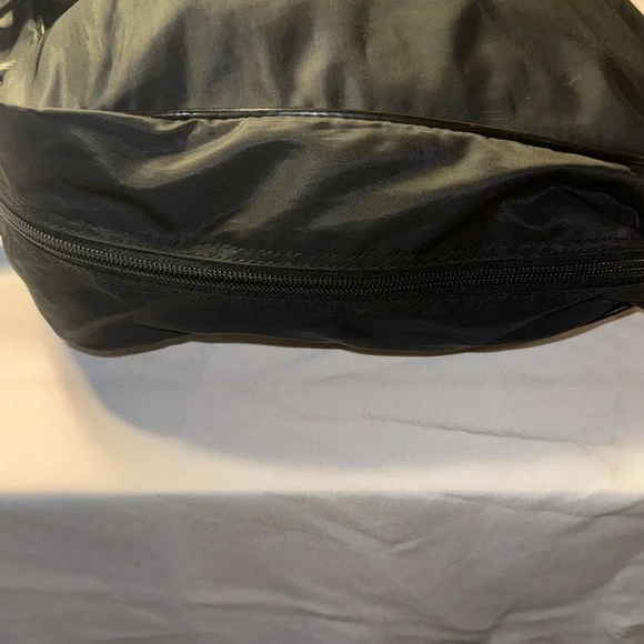 Fendi Patent-Trimmed Nylon Shoulder Bag GUC - Picture 8 of 13